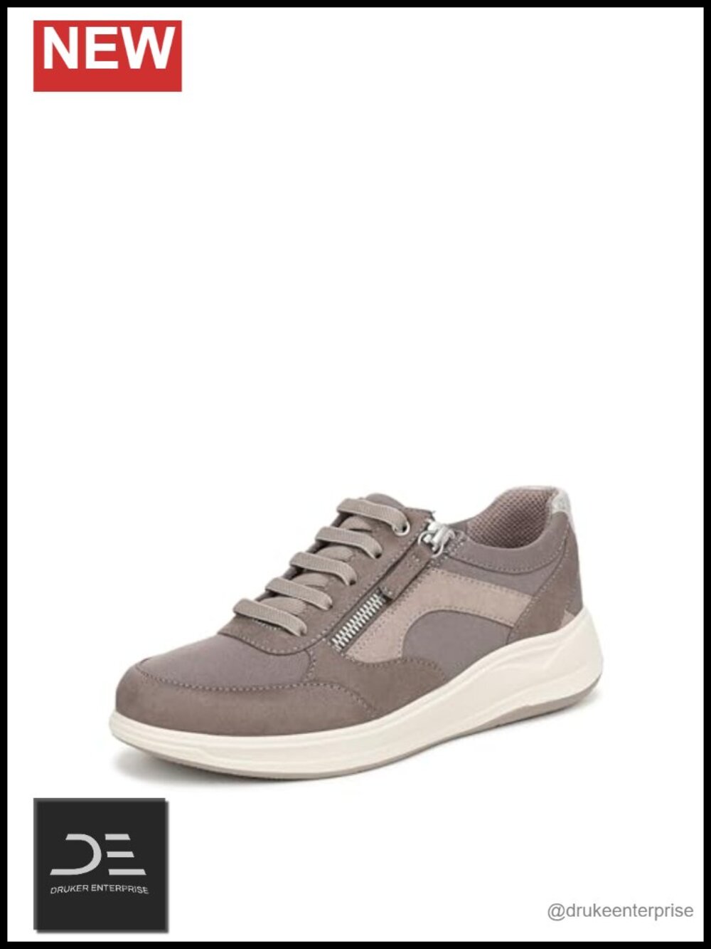 Women's Casual Sneaker with Stretch Knit, Machine Washable, Arch Support